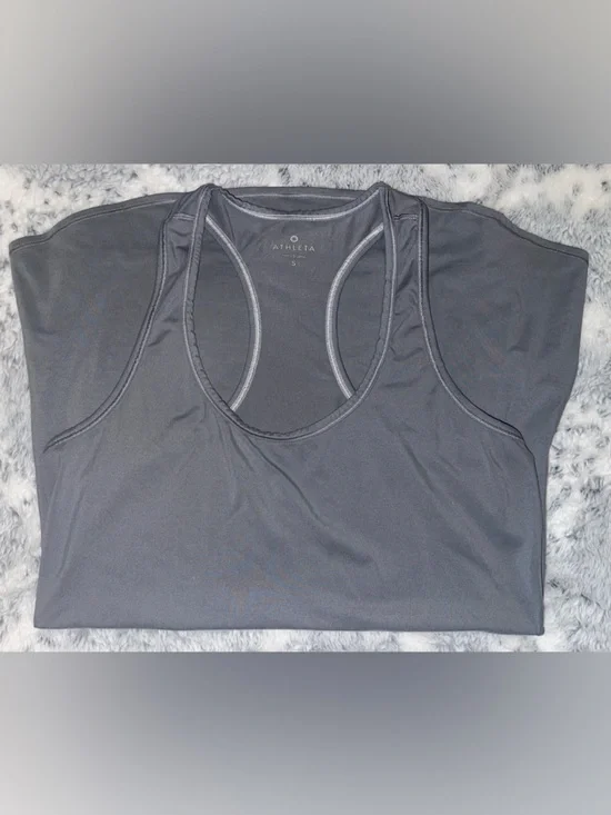 Athleta Gray Racerback Tank Top - Picture 3 of 4